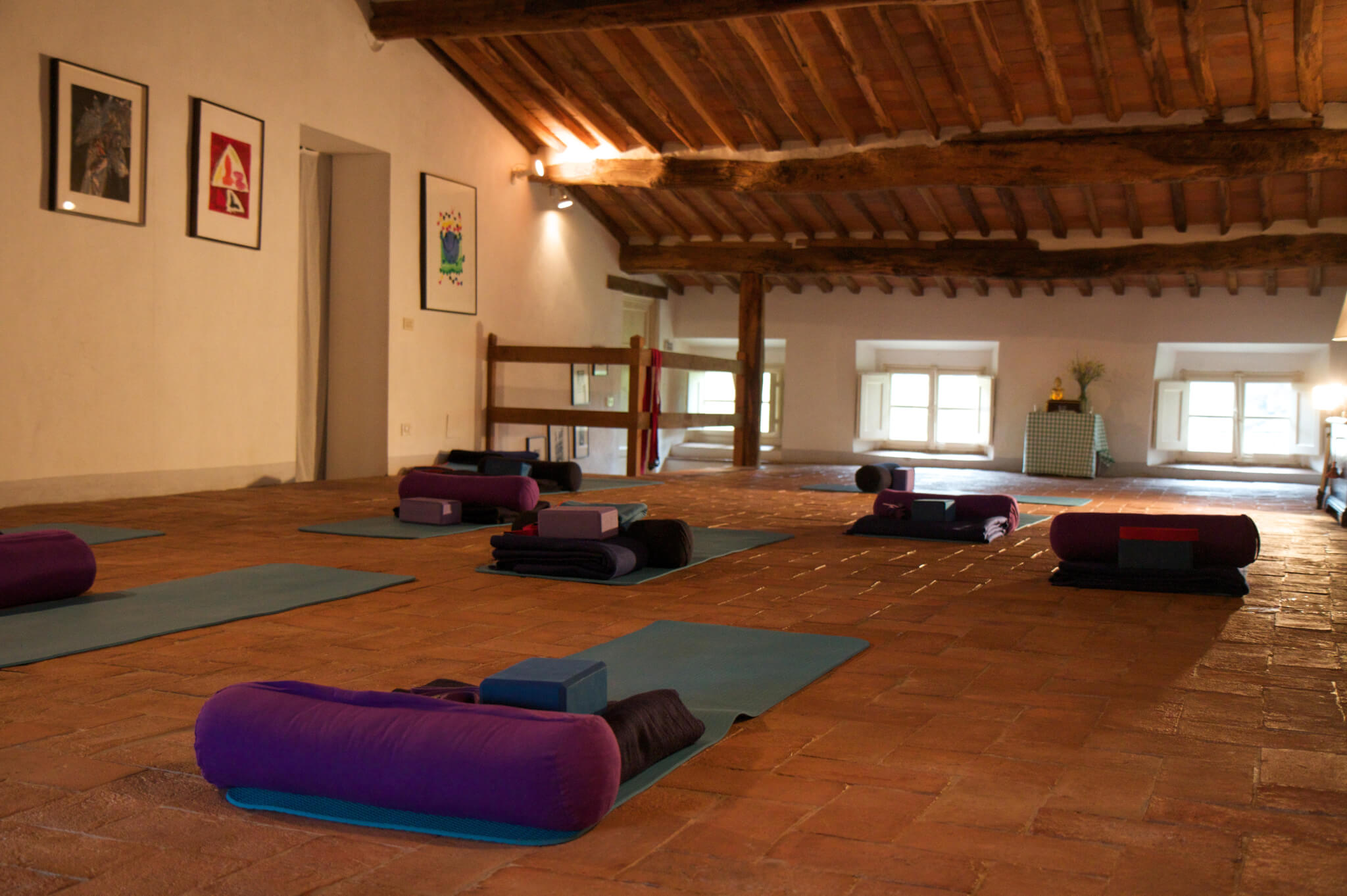 Yoga Room - Villa Benvenuti Retreat Centre