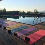 Yoga in Italy - Yoga Morning Practice by the pool